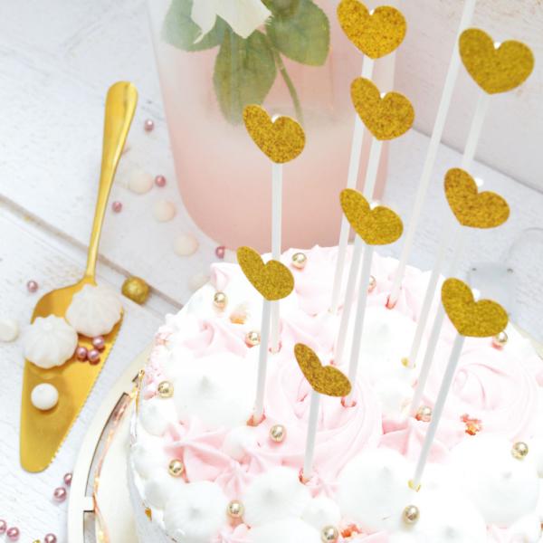 Cake Toppers Kultasydmet