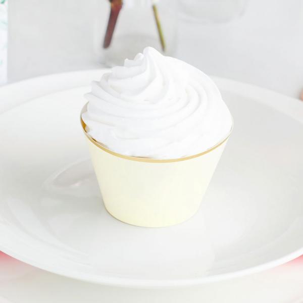 Cupcake Wrappers Kultareuna Light Cream