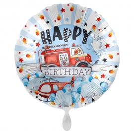 Happy Birthday Ilmapallo Birthday Fire Engine