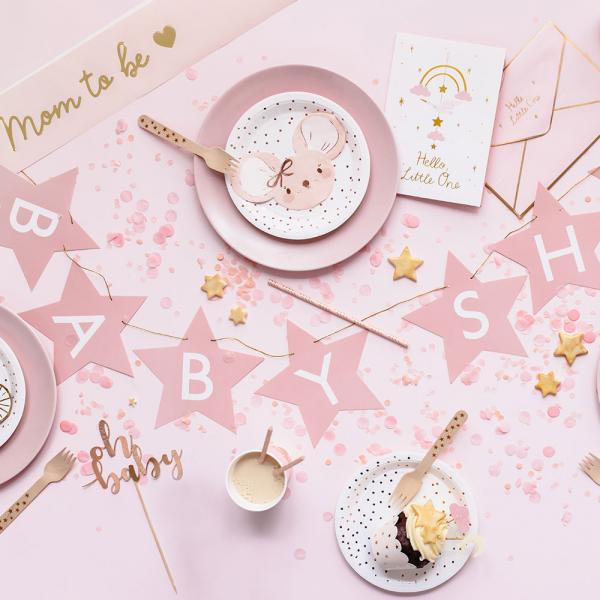 DIY Viirinauha Babyshower Pinkki