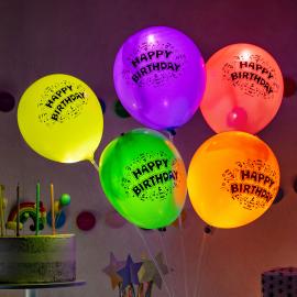 Illooms LED-ilmapallot Happy Birthday