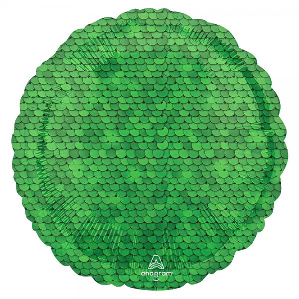 Folioilmapallo Paljettikoristeltu Vihre