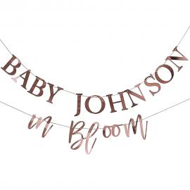 Baby in Bloom Tee-se-itse Kirjainnauhat Ruusukulta