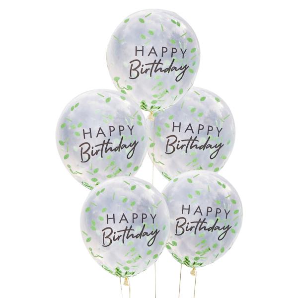 Konfetti-ilmapallot Happy Birthday