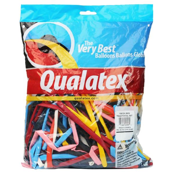 Muotoiltavat Ilmapallot Traditional Mix 100-pakkaus