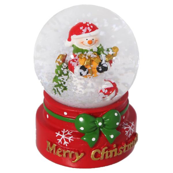 Pieni Lumisadepallo Jouluhahmolla Merry Christmas