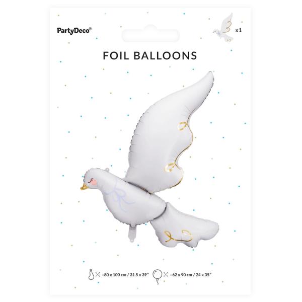 Folioilmapallo Kyyhkynen Valkoinen